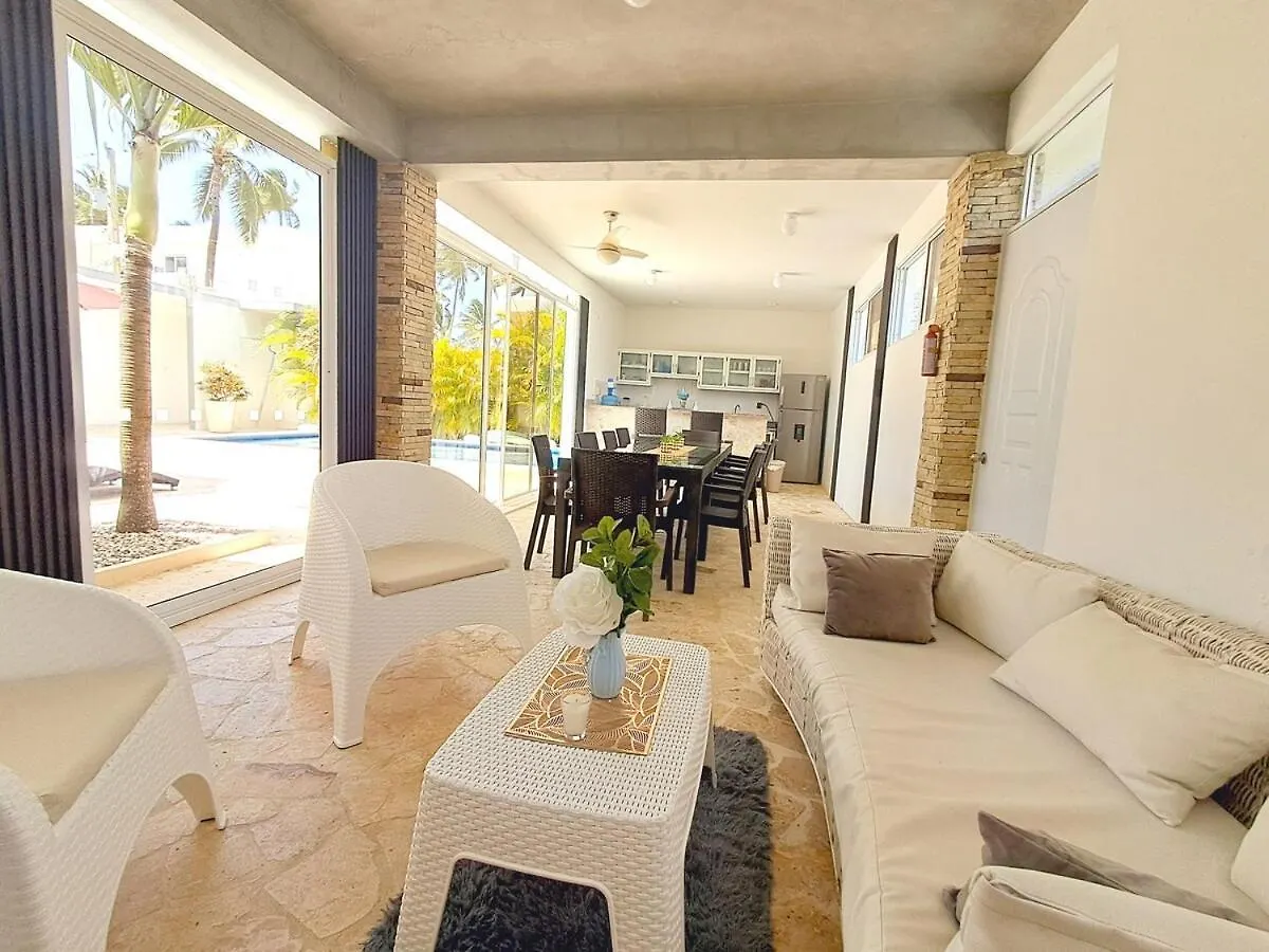Beachside Villa Cabarete With Private Pool
